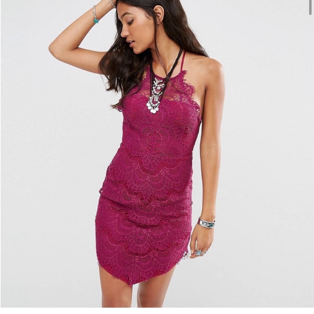 Intimately Free People She’s Got It Halter Lace Dress
